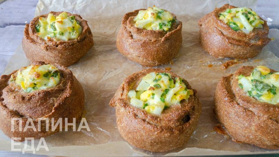 булочки из цельнозерновой муки готовы